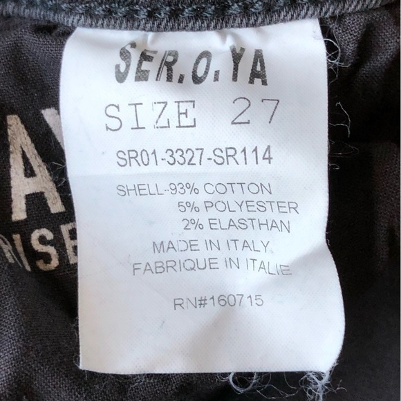 SER.O.YA Maya High Rise Skinny Jean Black NWT - Picture 10 of 16